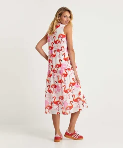 Marc Cain Vestido Sin Mangas Flamenco