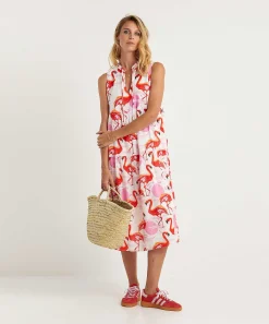 Marc Cain Vestido Sin Mangas Flamenco