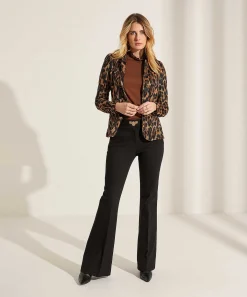 Ml Collections Blazer De Chenilla Con Estampado De Leopardo