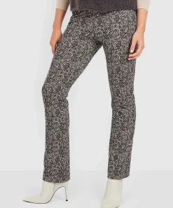 No Man'S Land Pantalones Acampanados Estampado De Cachemira