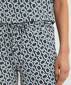 No Man'S Land Pantalones Palazzo Recortados Slinky Retro