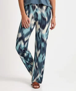 No Man'S Land Slinky Palazzo Pantalones Tie-Dye