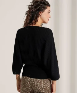 No Man'S Land Sueter De Canale Manga Murcielago Lana Merino