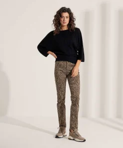 No Man'S Land Sueter De Canale Manga Murcielago Lana Merino