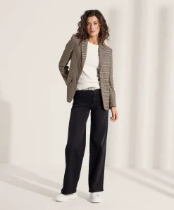Oui Blazer Cuadros Finos