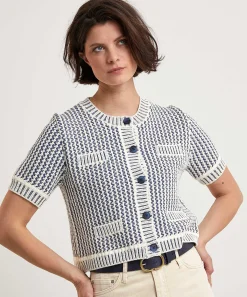 Oui Cardigan Corto Bicolor