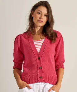 Oui Cardigan Manga Corta Abullonada