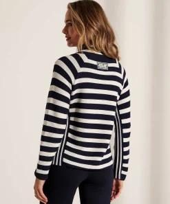 Oui Jersey De Cuello Alto De Punto Acanalado A Rayas