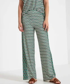 Oui Slinky Pantalones Anchos Con Estampado Retro