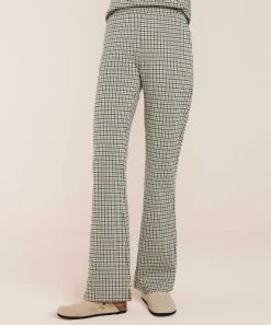 Pantalon Acampanado Summum Pied-De-Poule Lurex