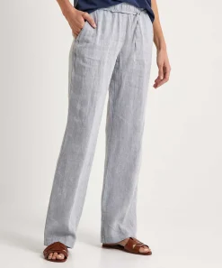 Pantalon Ancho De Lino Brax Farina