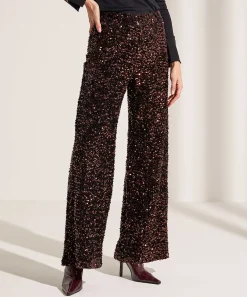Pantalon Ancho Summum Terciopelo Lentejuelas