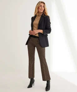 Pantalon Cambio Kick Flare Jacquard Lurex Faith
