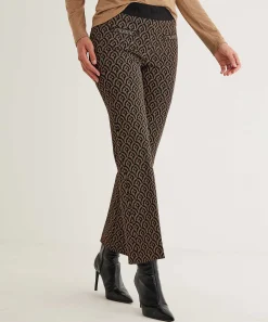 Pantalon Cambio Kick Flare Jacquard Lurex Faith