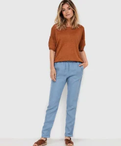 Pantalon Giulia E Tu Lino/Tricot
