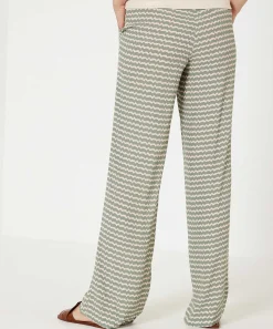 Pantalon Palazzo Moscu Estampado Zigzag Percy