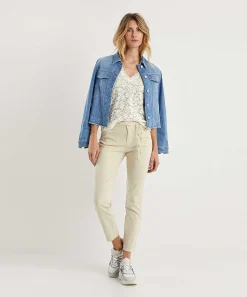 Pantalon Rosner Slim Fit Con Cinturon Alisa