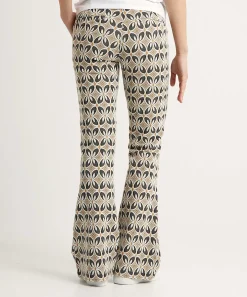 Pantalon Summum Acampanado Estampado Retro