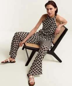 Pantalon Summum Ancho Zigzag Crochet