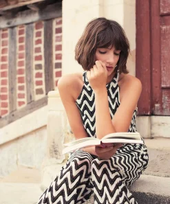 Pantalon Summum Ancho Zigzag Crochet