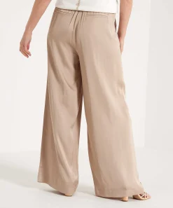 Pantalon Summum Palazzo Saten Sedoso