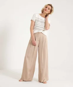 Pantalon Summum Palazzo Saten Sedoso