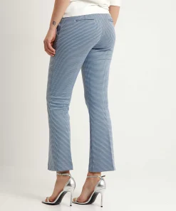 Pantalones Acampanados De Jacquard Minimalista De Liu Jo