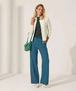 Pantalones Anchos Con Estructura Multicolor Kyra Ferris
