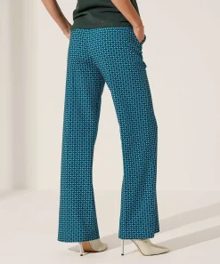 Pantalones Anchos Con Estructura Multicolor Kyra Ferris