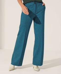 Pantalones Anchos Con Estructura Multicolor Kyra Ferris