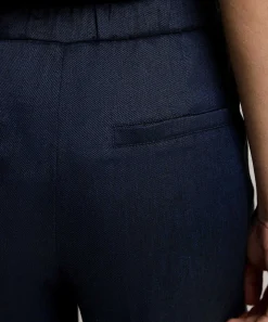 Pantalones Anchos De Mezcla De Lino Summum Look Denim