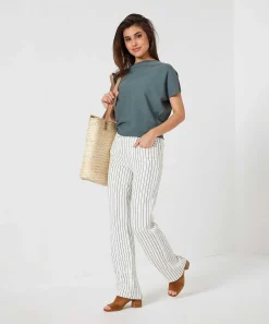 Pantalones Anchos Moscu Raya Abiba