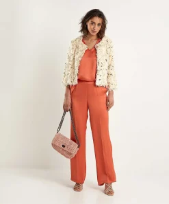 Pantalones Anchos Sedosos Summum