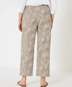 Pantalones Cortos De Mezcla De Lino Brax Con Estampado De Hojas Maine