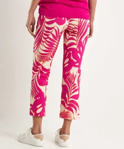 Pantalones Cortos Oui Con Estampado De Hojas