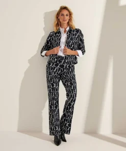 Pantalones De Pernera Ancha Kyra Con Estampado Geometrico Dipper