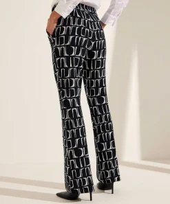 Pantalones De Pernera Ancha Kyra Con Estampado Geometrico Dipper