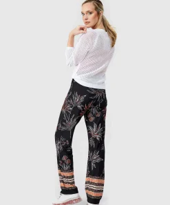 Pantalones Giulia E Tu Estampado De Hojas