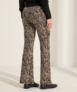 Pantalones Mac Jeans Bootcut Jacquard Zigzag