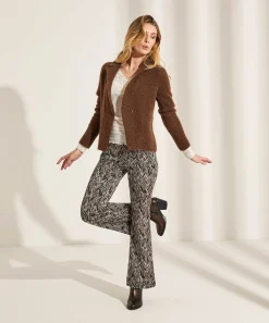 Pantalones Mac Jeans Bootcut Jacquard Zigzag
