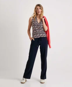 Raffaello Rossi Pantalon Recto De Tela De Viaje Candice
