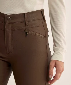 Rosner Pantalon Pitillo Revestido Cremalleras Audrey 2