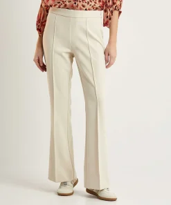 Rosner Pantalones Acampanados Con Pintucks Audrey 1