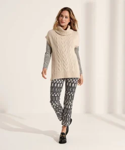 Rosner Pantalones Cropped Invierno Techno Estampado Alisa