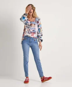 Rosner Vaqueros Pitillo Cremalleras Audrey 2