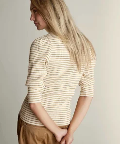 Summum Jersey De Cuello Alto Rayas Lurex
