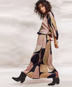 Summum Top Sedoso Reversible Estampado Moderno