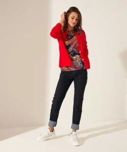 Top Ajustado Giulia E Tu Paisley Multicolor