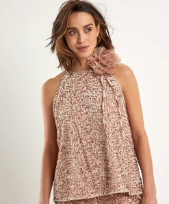Top Halter Summum Lentejuelas