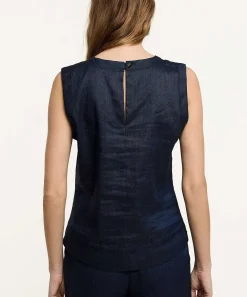 Top Summum De Mezcla De Lino Look Denim